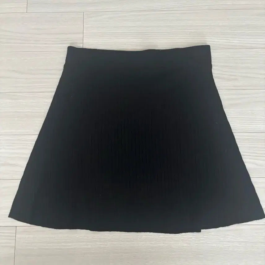 [BUNJANG] Black Cotton Knit A-Line Skirt / 새상급 made in usa 블랙 코튼니트 A라인 스커트
