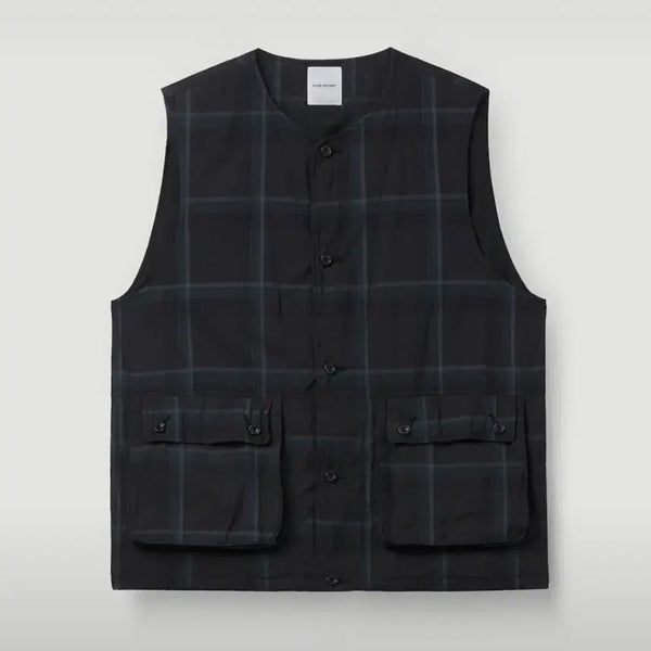[BUNJANG] Sage De Cre Organic Cotton Madras Pigment Work Vest / SAGE DE CRET 오가닉 워크 베스트