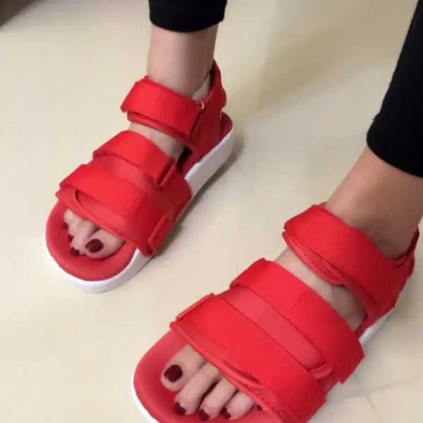 [BUNJANG] Adidas Adilette Red Sandals / 아디다스 아딜렛 샌들 레드