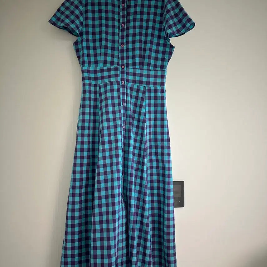 [BUNJANG] Check Pattern Long Dress / 원피