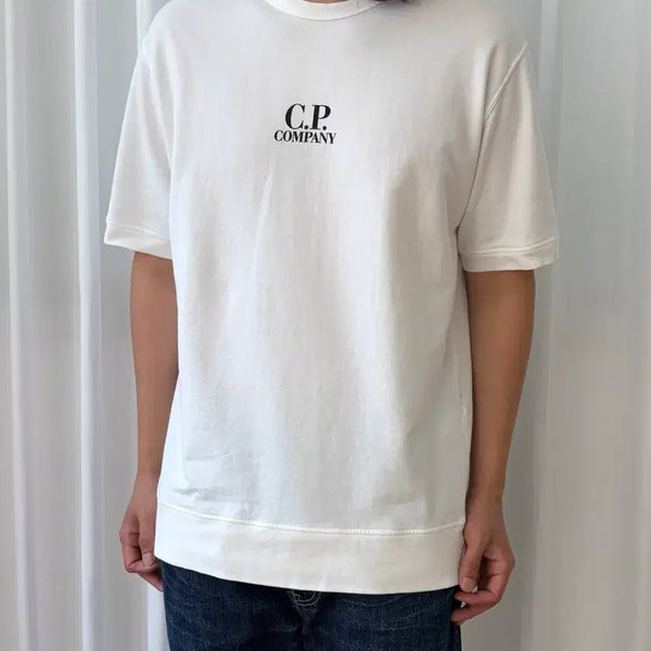 [BUNJANG] CP Company Logo Light Sweat Short Sleeve T-Shirt / [L]CP컴퍼니 로고 라이트 스웻 반팔 티셔츠