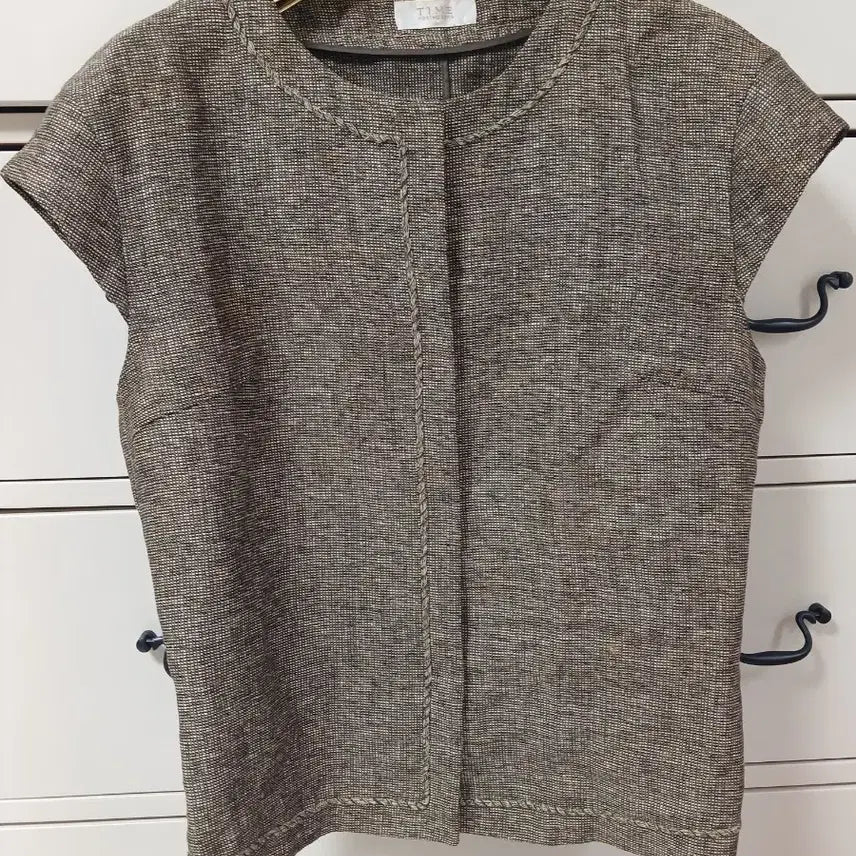 [BUNJANG] Time Femme Linen Cap Sleeve Top / 타임 여성 린넨 캡소매