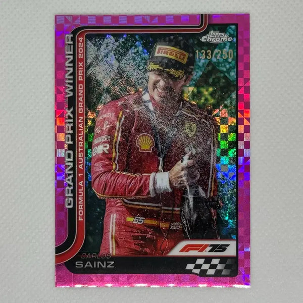 [BUNJANG] 2025 Topps Chrome Carlos Sainz Limited Edition Card #133/250 / 2025 탑스 크롬 F1 카를로스 사인츠 250 한정 카드