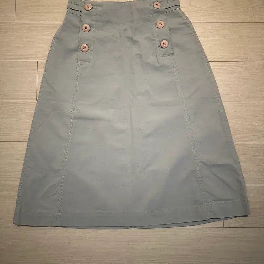 [BUNJANG] Button Point Midi Skirt / 치마