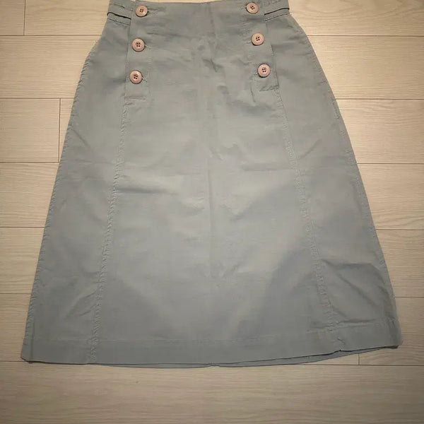 [BUNJANG] Button Point Midi Skirt / 치마