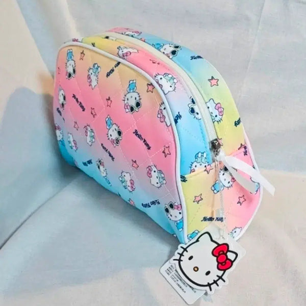 [BUNJANG] Hello Kitty Pattern Quilting Pouch / [택 붙착 신상품]헬로키티 패턴 퀼팅  파우치