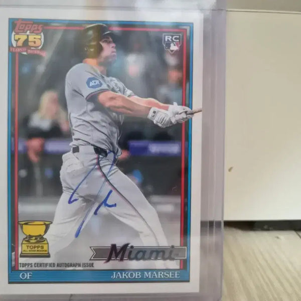 [BUNJANG] Topps Series 2 Miami Marlins Jazz Chisholm Jr. Auto RC Rookie Card / Topps 시리즈2 MLB 마이애미 야콥 마시 오토 RC