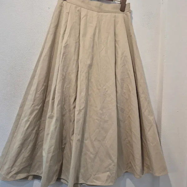 [BUNJANG] LAP Beige Flare Long Skirt / LAP 베이지색 플레어 롱 스커트 가45