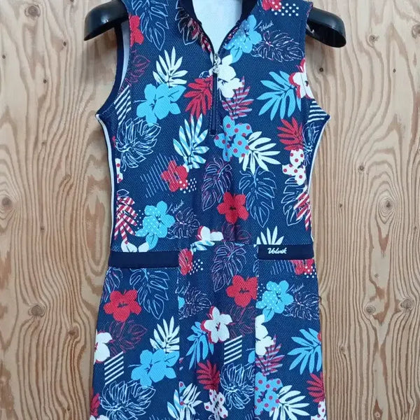 [BUNJANG] Volvik Sleeveless Golf Dress Flower Pattern / 볼빅 플라워 패턴 민소매 골프 원피스
