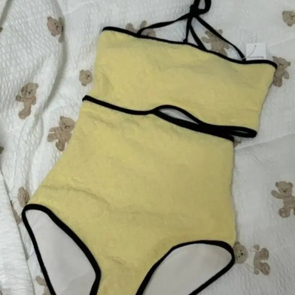 [BUNJANG] Lemon Slit Monokini Swimsuit / 새상품)레몬슬릿 모노키니 훌티백 수영복