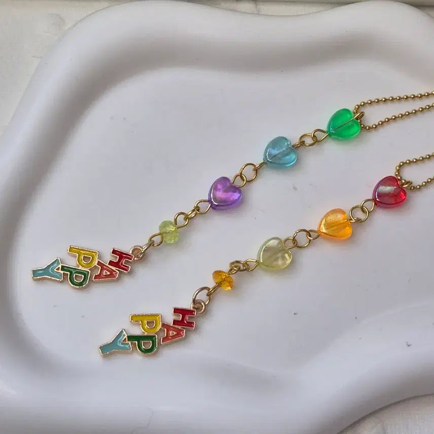 [BUNJANG] Happy Keyring Beaded Keychain / 해피키링 비즈키링
