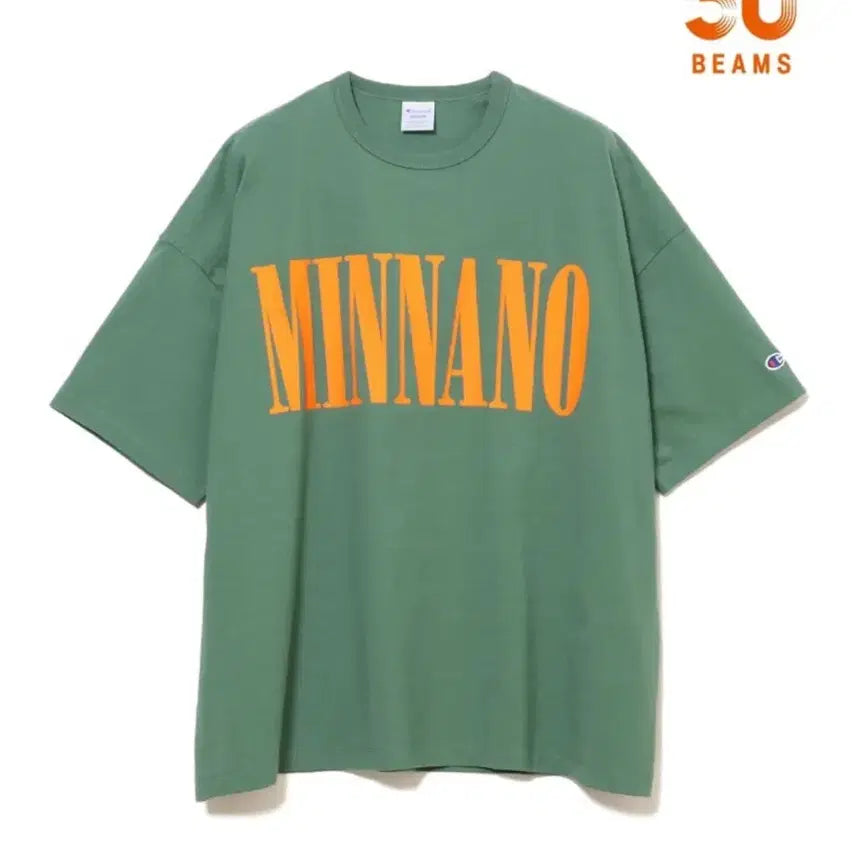 [BUNJANG] M.V.P. x Champion x BEAMS 50th Anniversary Harajuku Limited Edition T-Shirt Khaki XL / [XL] 민나노 x 챔피온 x 빔즈 50주년 하라주쿠 한정판 티셔츠 카키
