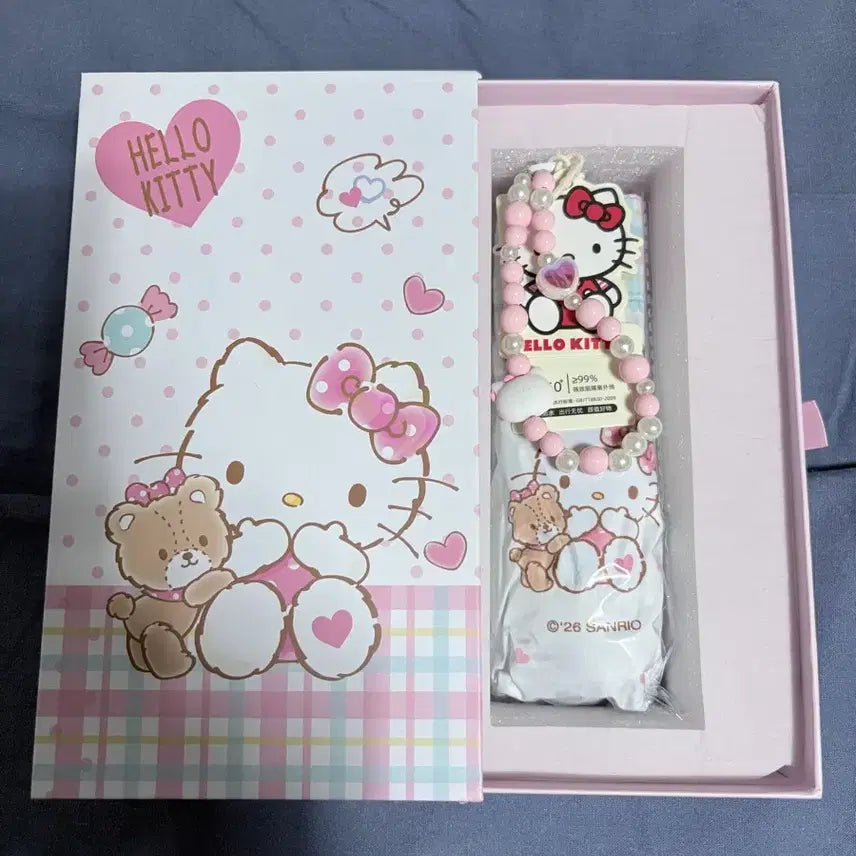 [BUNJANG] Hello Kitty Pink Leopard Print Umbrella / 헬로키티 양우산 핑크,호피