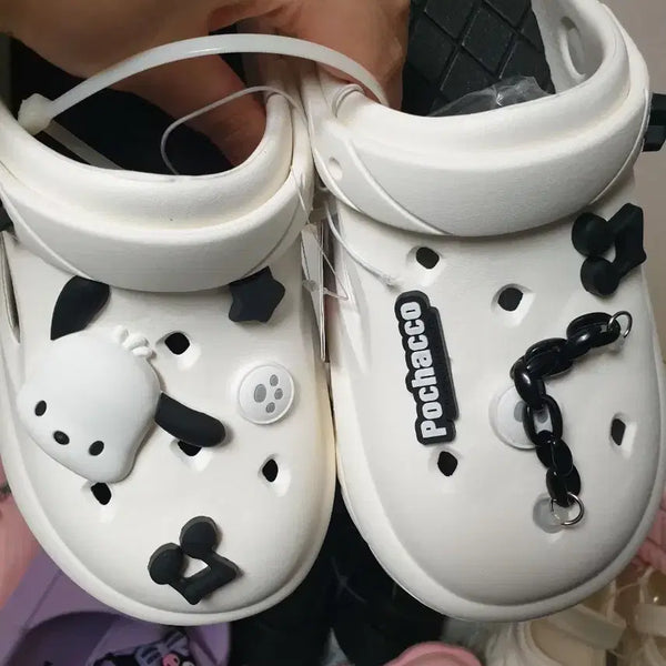 [BUNJANG] Sanrio Pochacco Jibbitz Sandals / 250 산리오 포차코 지비츠 샌들 슬리퍼