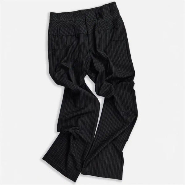 [BUNJANG] LANYTIME ROLIC Daisy Stripe Slacks / [L] 애니타임로릭 데이지 스트라이프 슬랙스