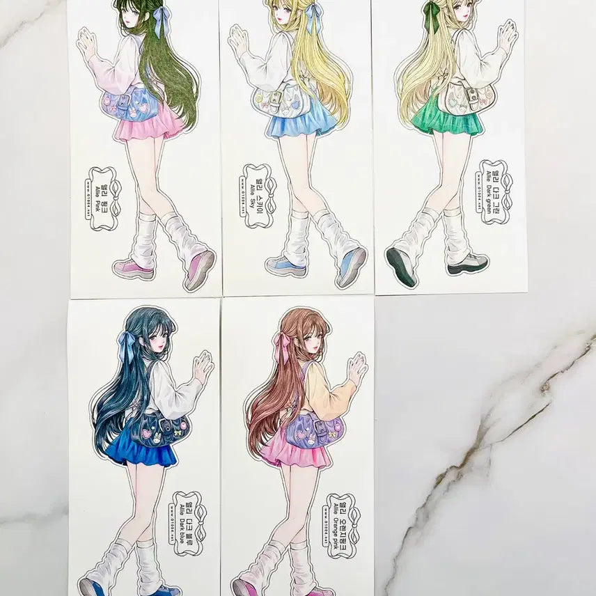 [BUNJANG] Ocheon'sa June New Arrival Ellie Set (10 Stickers) / 품절 구매불가 [인스] 오천사 6월 신상 엘리 2종 세트