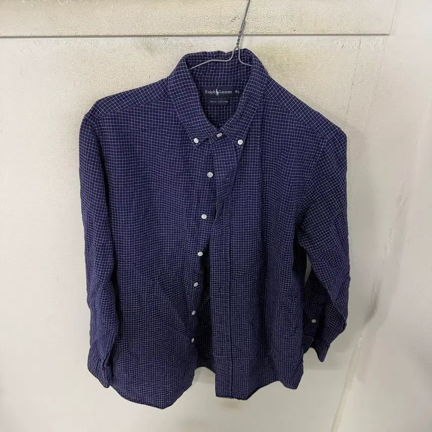 [BUNJANG] Polo Ralph Lauren Navy Check Shirt / 폴로 랄프로렌 체크셔츠