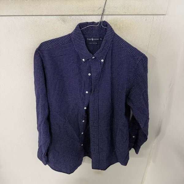 [BUNJANG] Polo Ralph Lauren Navy Check Shirt / 폴로 랄프로렌 체크셔츠