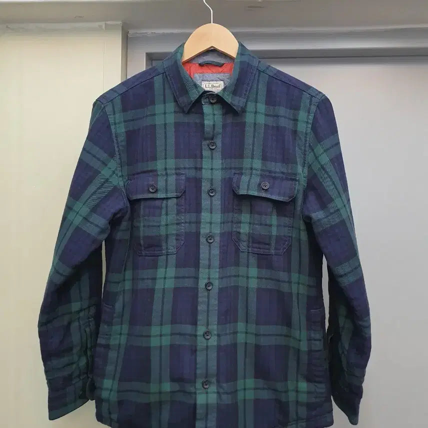 [BUNJANG] L.L.Bean Quilted Check Shirt - Size S / L.L.BEAN 엘엘빈 누빔 체크 셔츠 S