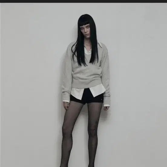 [BUNJANG] Bohemian Seoul Cozy Ribbed Shorts Black Knit Pants / 보헤미안서울 COZY RIBBED SHORTS 블랙 니트쇼츠팬츠