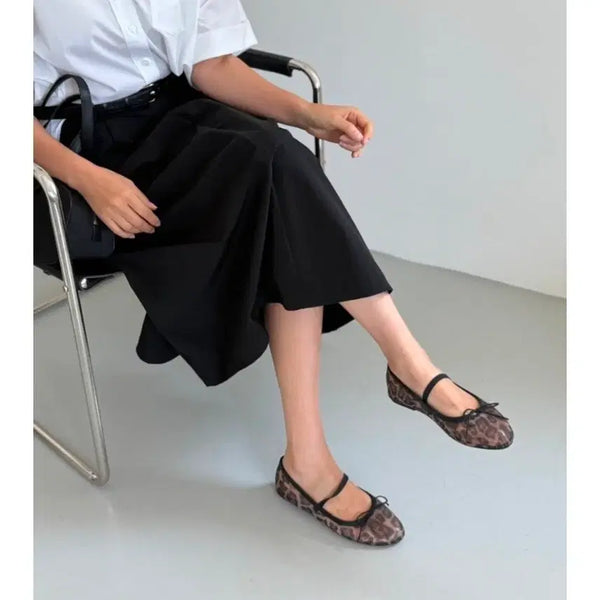 [BUNJANG] Calaluna Mesh Leopard Flat Shoes 245 / 꺌랑 매쉬플랫 호피플랫