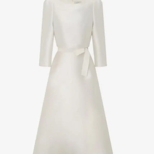 [BUNJANG] JJ JIGOTT Satin A-Line Dress / 피로연 결혼식 2부 돌잔치 원피스 드레스(JJ지고트) 55사이즈