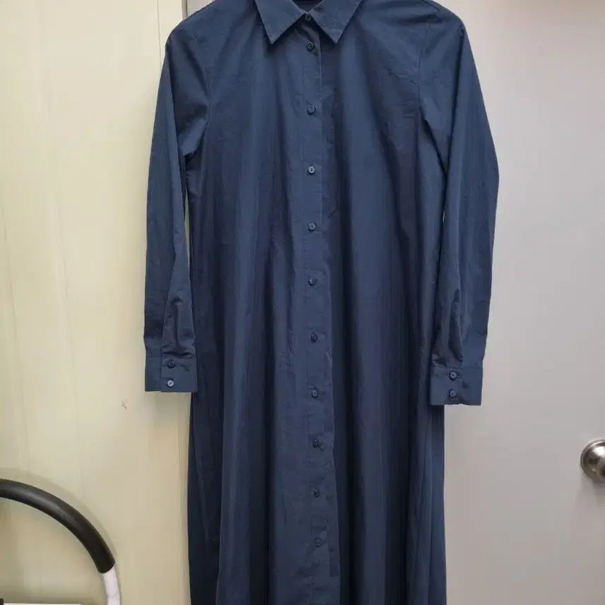 [BUNJANG] Zara Shirt Dress Navy Size S / 자라 셔츠 원피스 S