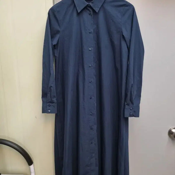 [BUNJANG] Zara Shirt Dress Navy Size S / 자라 셔츠 원피스 S