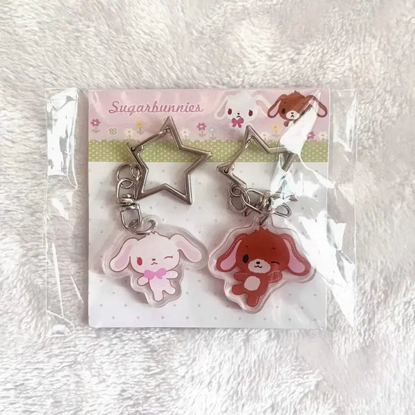 [BUNJANG] Vintage Sugar Bunnies Charm Set / [할인] 고전 빈티지 슈가바니즈 키링 세트