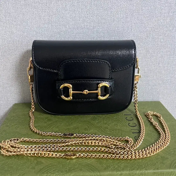 [BUNJANG] Gucci Horsebit 1955 Mini Bag Black / 구찌 홀스빗1955 미니 블랙