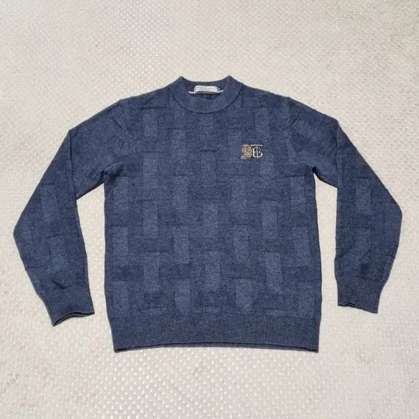 [BUNJANG] Burberry Charcoal Knit Sweater / (M) 버버리 챠콜 니트 스웨터