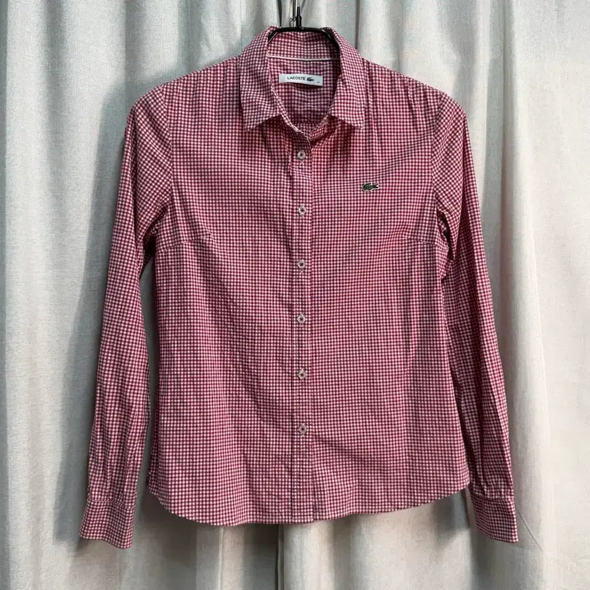 [BUNJANG] Lacoste Summer Cotton Stretch Check Shirt / S 라코스테 여름 코튼 스판 체크 남방 셔츠