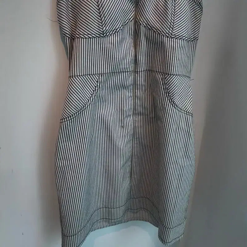 [BUNJANG] Striped Corset Mini Dress / 스트라이프 코르셋 원피스