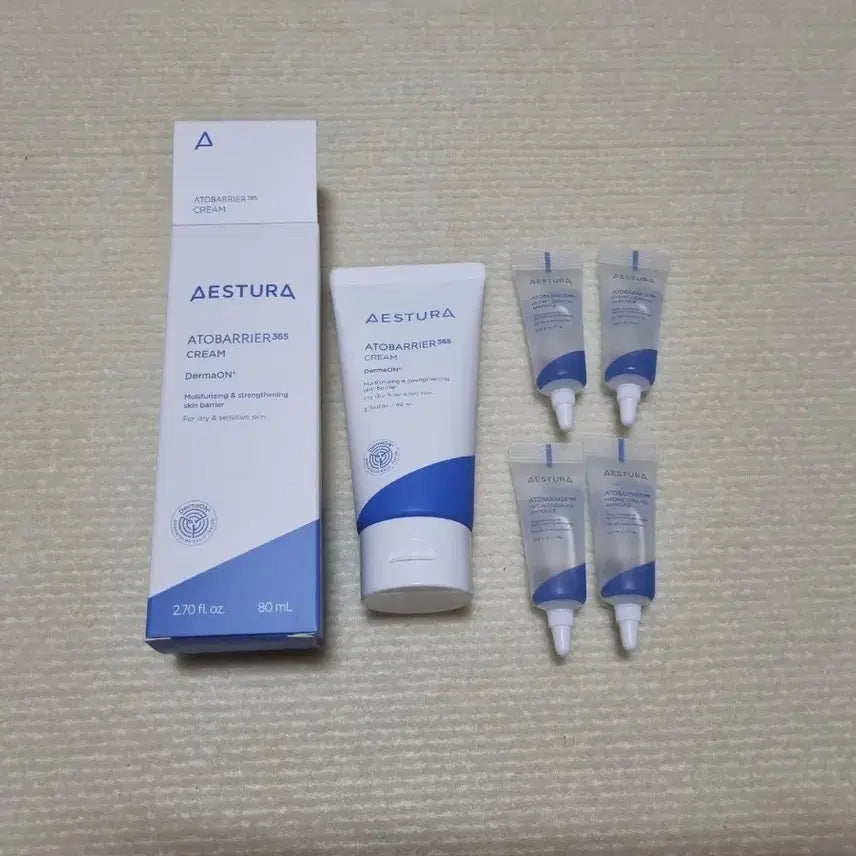 [BUNJANG] Aestura Atobarrier365 Cream 80ml & Deep Moisture Ampoule Set / 에스트라 아토베리어365 크림 80ml 에스트라 속수분앰플