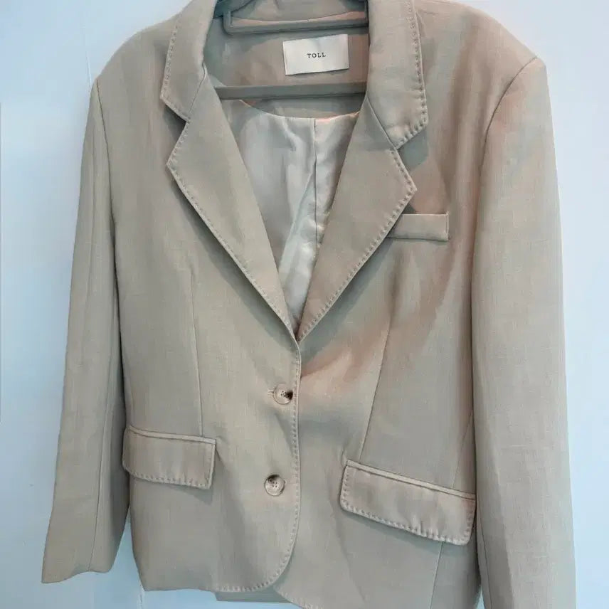 [BUNJANG] Beige Blazer Jacket / 베이지 자켓