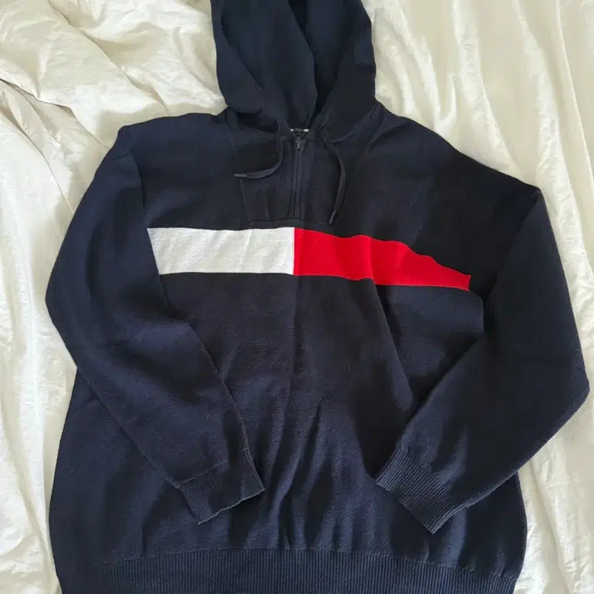 [BUNJANG] Tommy Hilfiger Knit Half-Zip L / 타미힐피거 니트 반집업 L
