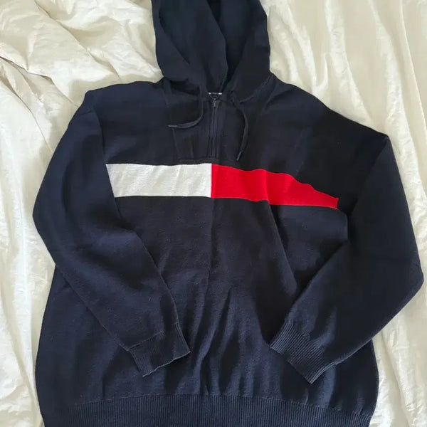 [BUNJANG] Tommy Hilfiger Knit Half-Zip L / 타미힐피거 니트 반집업 L