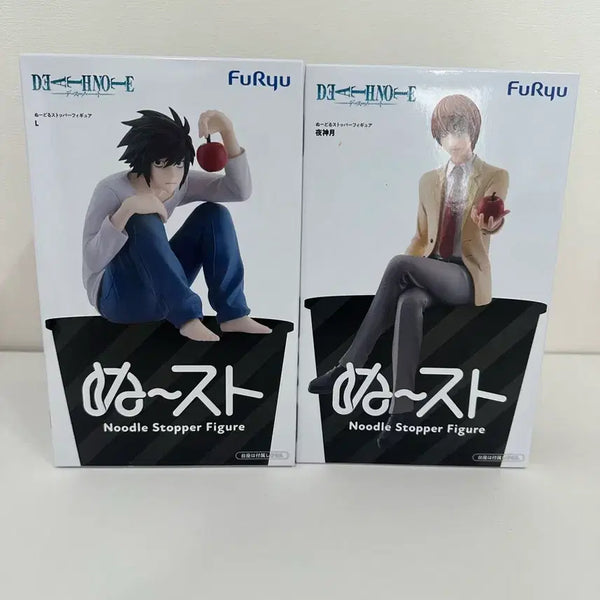 [BUNJANG] Death Note Light Yagami & L Lawliet Fluex Noodle Stopper Figure Bundle (Sealed) / 미개봉) 데스노트 라이토 엘 L 후류 누들스토퍼 피규어 일괄 판매