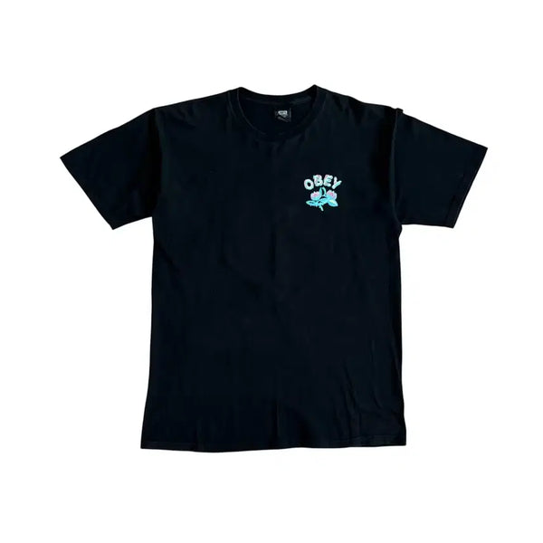 [BUNJANG] Obey Mint Lotus Logo Short Sleeve T-Shirt / [ 할인 ] 오베이 민트 로고 반팔 T