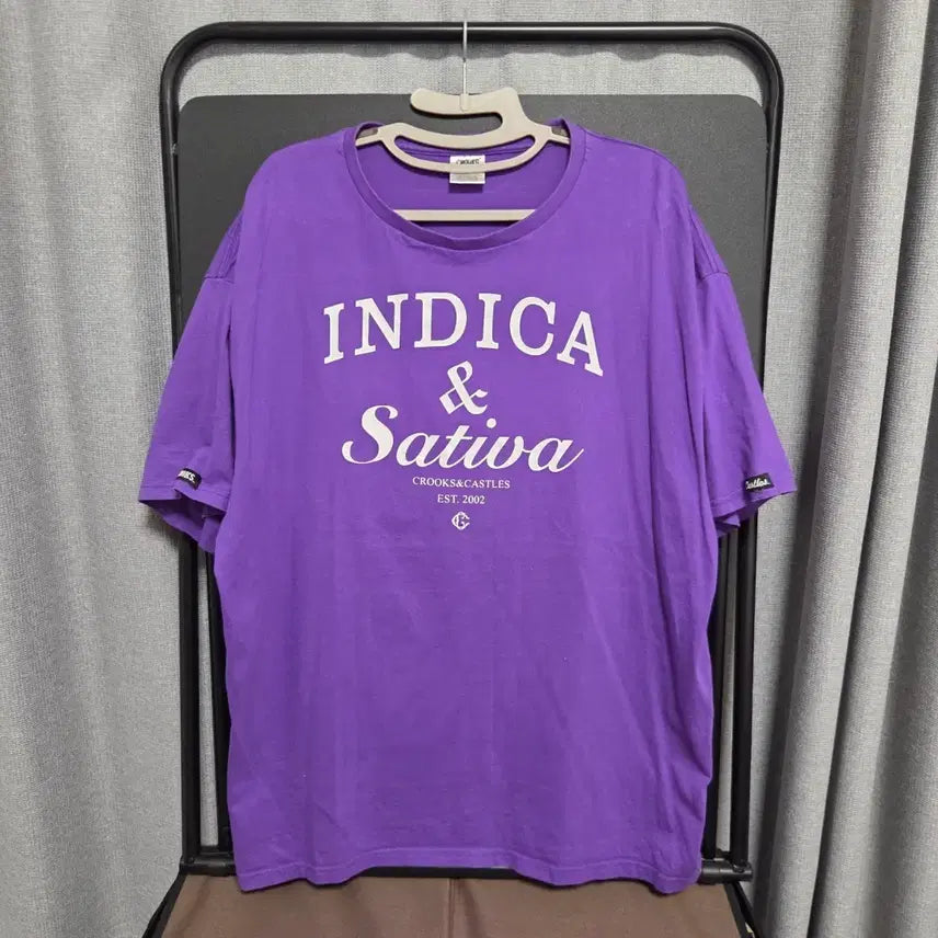 [BUNJANG] Crooks&Castles Vintage T-Shirt Purple XL / Crooks&Castles 빈티지 반팔 티셔츠 XL(105)
