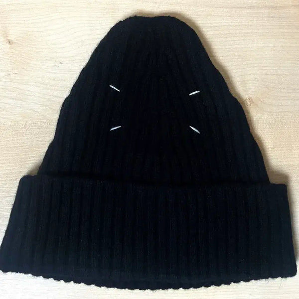 [BUNJANG] Maison Margiela Signature Stitch Beanie Black / 마르지엘라 시그니처 스티치 비니 블랙