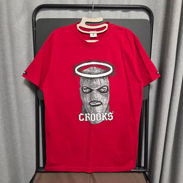 [BUNJANG] Crooks&Castles Vintage T-Shirt Red L / Crooks&Castles 빈티지 반팔 티셔츠 L(100)
