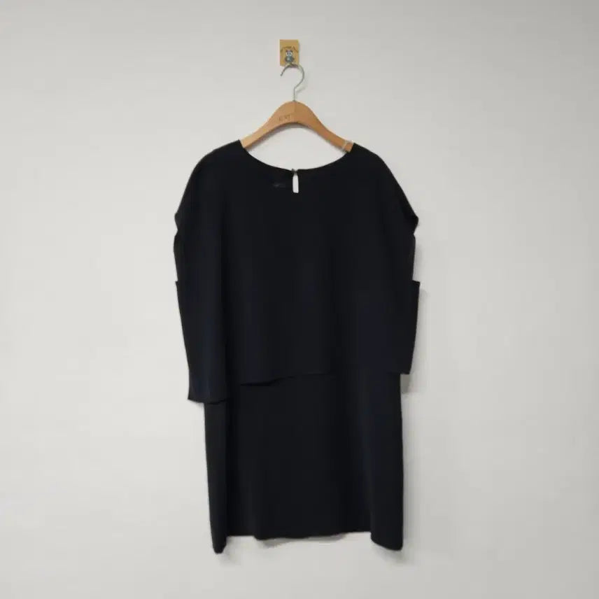 [BUNJANG] I'Z Navy Layered Blouse / 아이잗 네이비 레이어드 블라우스 (E27)