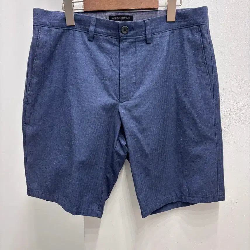 [BUNJANG] Banana Republic Herringbone Stripe Shorts Size 32 / 바나나리퍼블릭 32면반바지 헤링본스트라이프 새상품