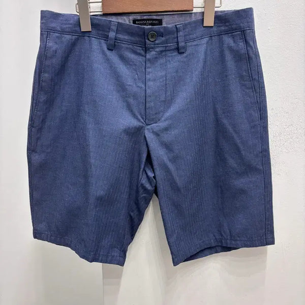 [BUNJANG] Banana Republic Herringbone Stripe Shorts Size 32 / 바나나리퍼블릭 32면반바지 헤링본스트라이프 새상품