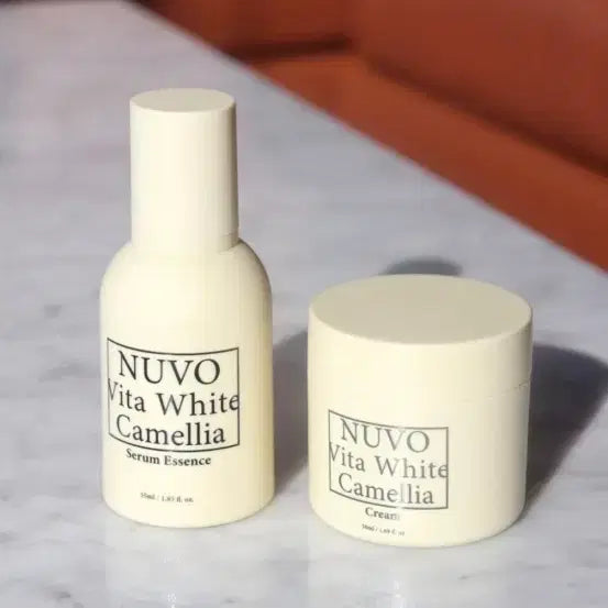 [BUNJANG] Nuvobita White Camellia Serum Essence Cream Set / 누보 비타 하얀 동백 세럼 에센스 크림