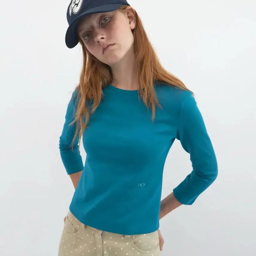 [BUNJANG] Enzo Blues Basic 3/4 Sleeve T-Shirt / 엔조블루스 베이직 3/4 슬리브