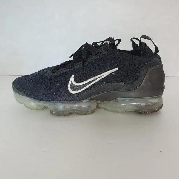 [BUNJANG] Nike Air VaporMax 2021 Flyknit "Black Metallic Silver" Women's Running Shoe (240) / 나이키 에어 베이퍼맥스 2021 플라이니트 블랙 메탈릭 실버 (240)