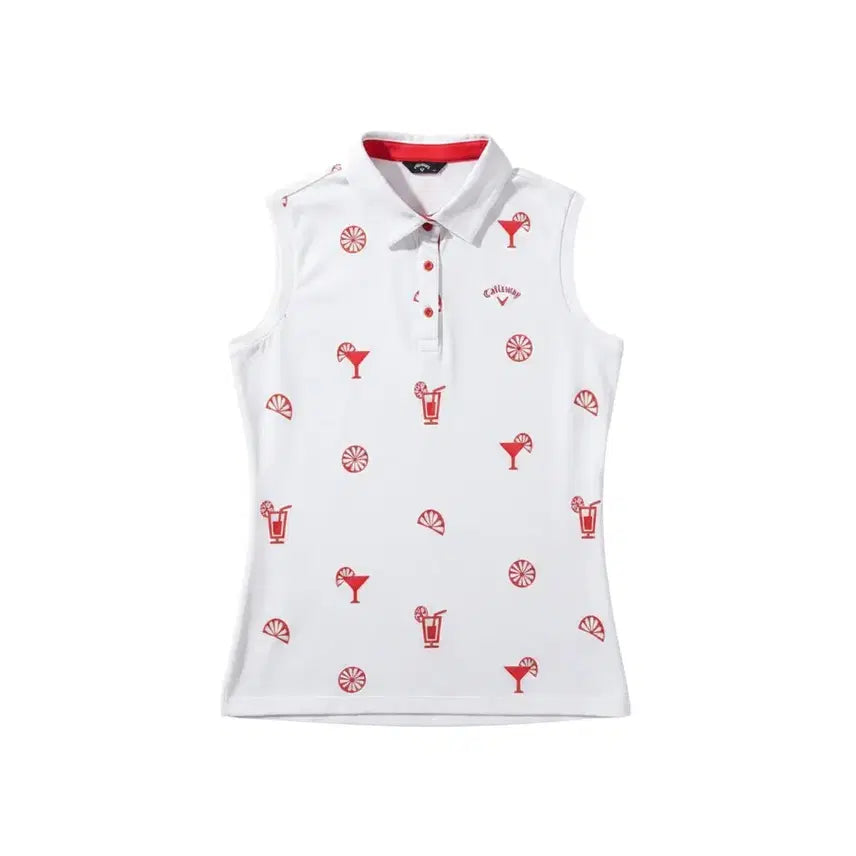 [BUNJANG] Callaway Patterned Golf Vest Women's Size 90 / 여성90/ 캘러웨이 패턴 골프조끼