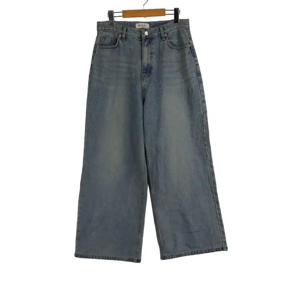 [BUNJANG] Bellide Light Wash Wide Leg High Waist Denim Pants XL / Bellide 연청 와이드 데님팬츠 XL 청바지 통바지 하이웨스트